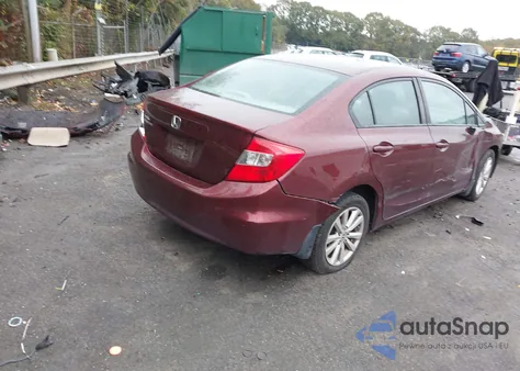 2012 Honda Civic Ex z USA, uszkodzony, nr VIN 19XFB2F89CE326100